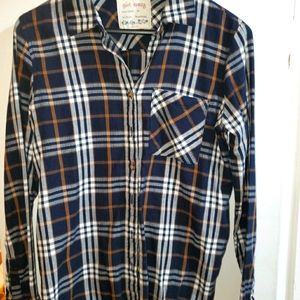 Girl Krazy Button Down Boyfriend Cut